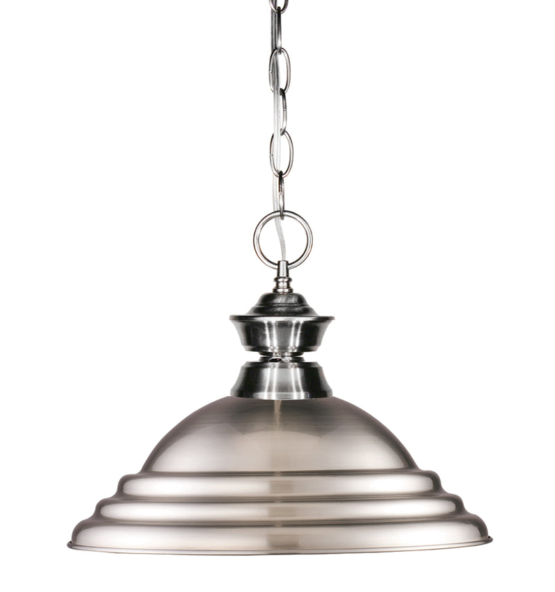 Pendant Lights 1 Light 16" Pendant in Brushed Nickel