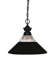 Pendant Lights 1 Light 14" Pendant in Matte Black