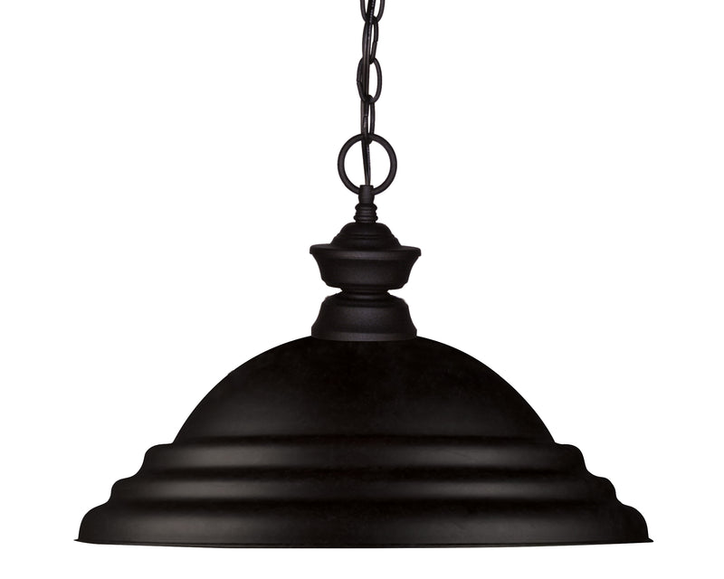 Pendant Lights 1 Light 16" Pendant in Matte Black