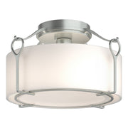 Bow Medium Semi-Flush in Vintage Platinum - 121142-SKT-82-GG0218 by Hubbardton Forge