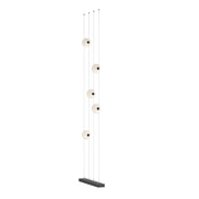 Abacus 5-Light Floor to Ceiling Plug-In LED Lamp in Black - 289520-LED-STND-10-GG0668 by Hubbardton Forge