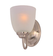 Stefan 1 Light Wall Sconce in Satin Nickel