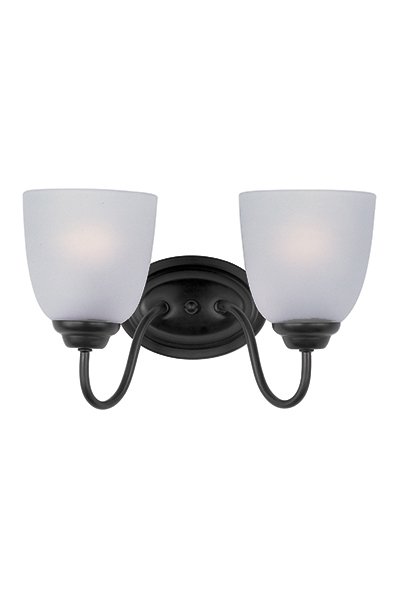 Stefan 2 Light Bath Vanity Light in Black
