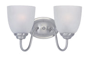 Stefan 2 Light Bath Vanity Light in Satin Nickel