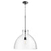 Transitional Pendant in Textured Black