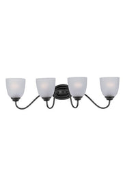 Stefan 4 Light Bath Vanity Light in Black