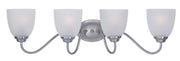 Stefan 4 Light Bath Vanity Light in Satin Nickel
