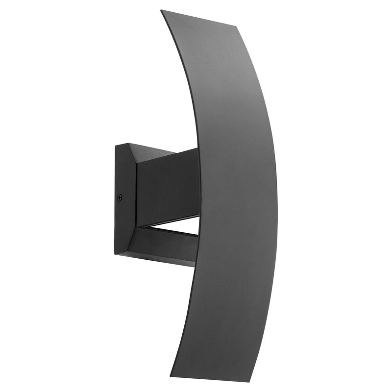 Curvo Contemporary Wall Mount in Textured Black