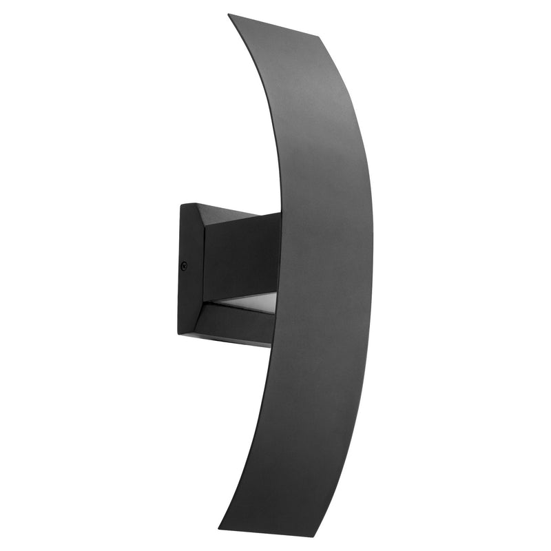 Curvo Contemporary Wall Mount in Textured Black