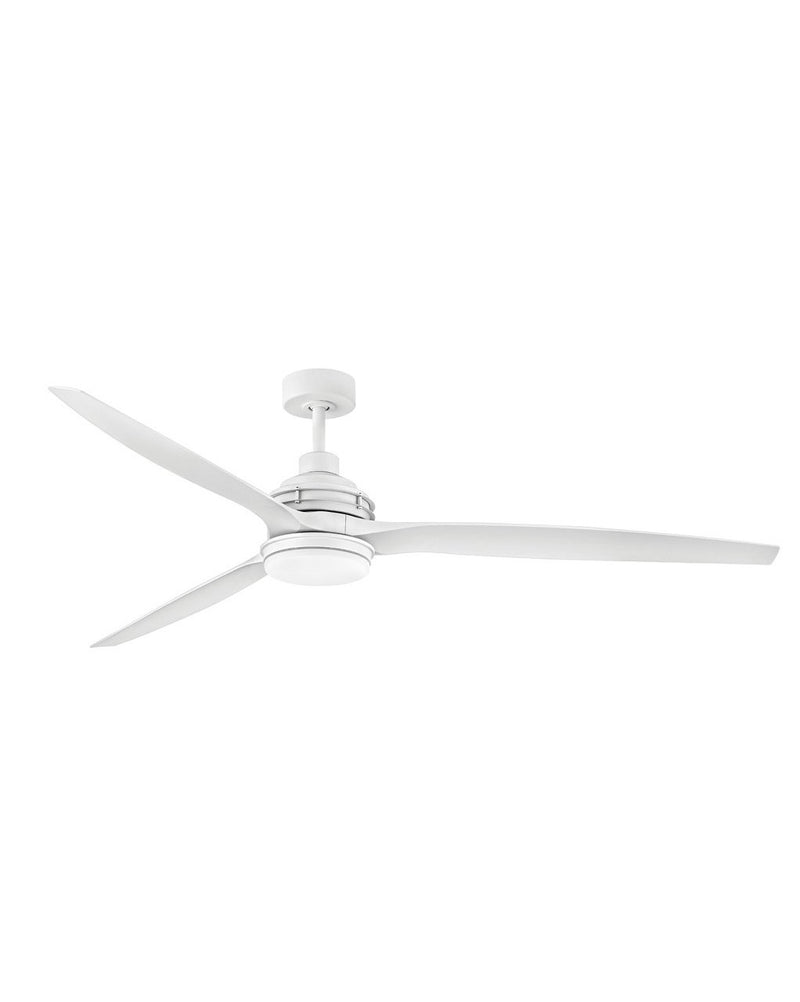 Artiste 72" Outdoor Smart Ceiling Fan with Light in Matte White