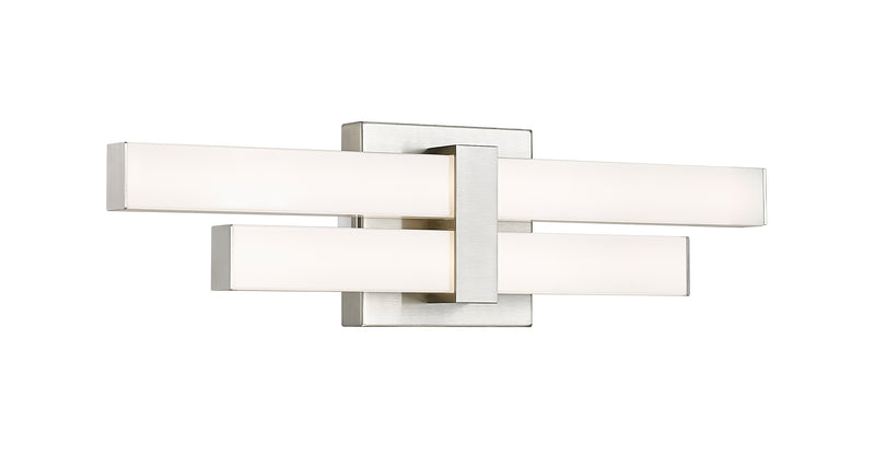Zane 2 Light 18" Vanity in Brushed Nickel