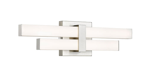 Zane 2 Light 18" Vanity in Brushed Nickel