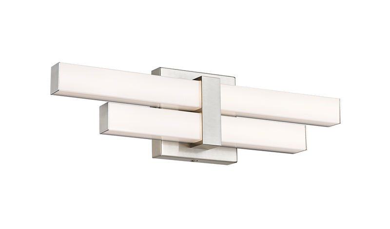 Zane 2 Light 18" Vanity in Brushed Nickel