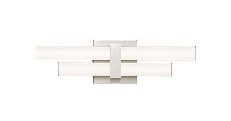 Zane 2 Light 18" Vanity in Brushed Nickel