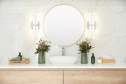 Zane 2 Light 18" Vanity in Chrome in a room setting