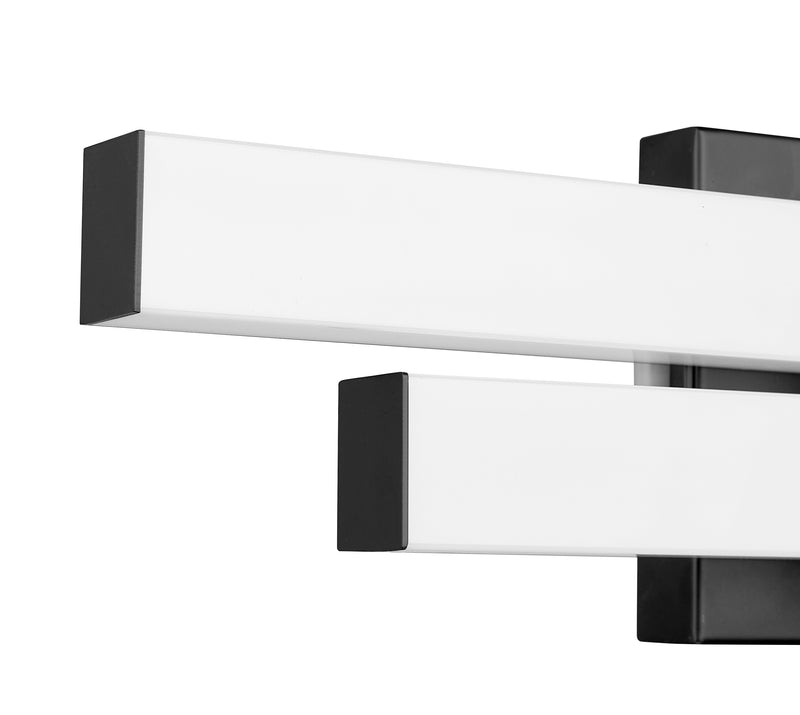 Zane 2 Light 18" Vanity in Matte Black