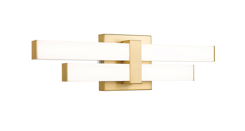 Zane 2 Light 18" Vanity in Modern Gold