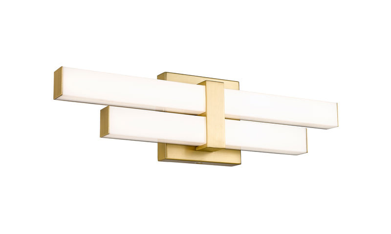 Zane 2 Light 18" Vanity in Modern Gold