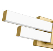 Zane 2 Light 18" Vanity in Modern Gold
