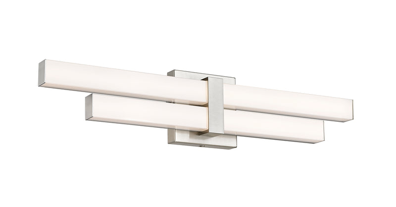 Zane 2 Light 25" Vanity in Brushed Nickel