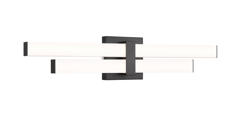 Zane 2 Light 25" Vanity in Matte Black