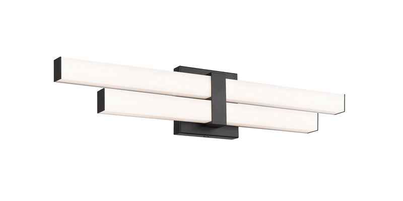 Zane 2 Light 25" Vanity in Matte Black