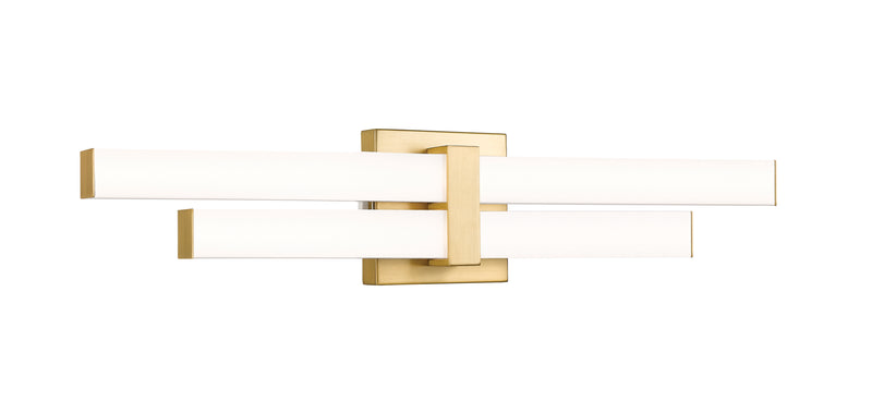 Zane 2 Light 25" Vanity in Modern Gold