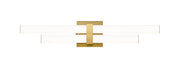 Zane 2 Light 25" Vanity in Modern Gold