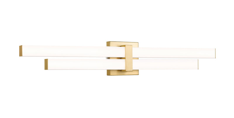 Zane 2 Light 32" Vanity in Modern Gold