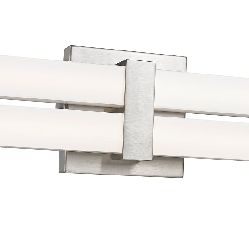Zane 2 Light 40" Vanity in Brushed Nickel