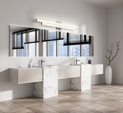 Zane 2 Light 40" Vanity in Chrome in a room setting