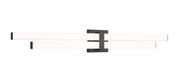 Zane 2 Light 40" Vanity in Matte Black