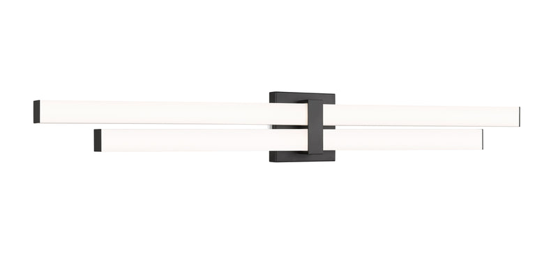 Zane 2 Light 40" Vanity in Matte Black