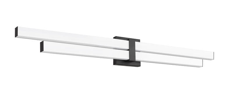 Zane 2 Light 40" Vanity in Matte Black