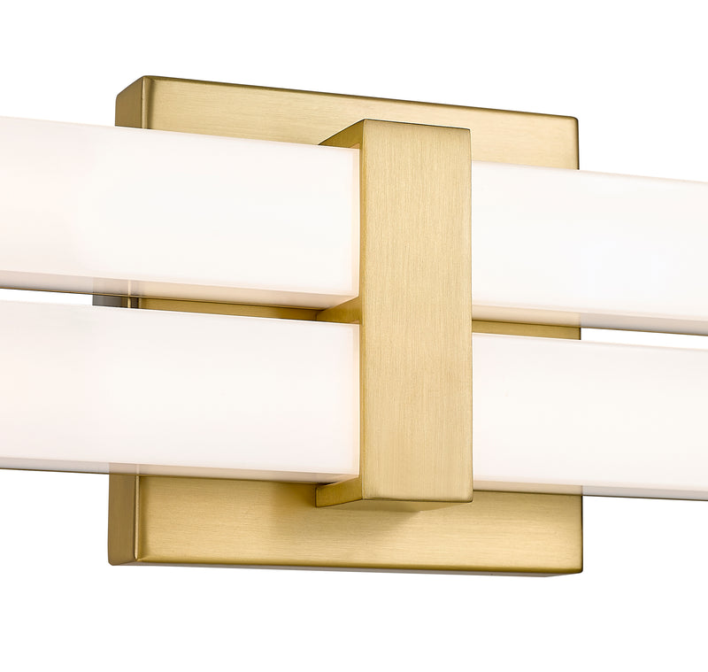 Zane 2 Light 40" Vanity in Modern Gold