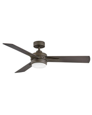 Ventus 52" Ceiling Fan with Light in Metallic Matte Bronze / Metallic Matte Bronze/walnut
