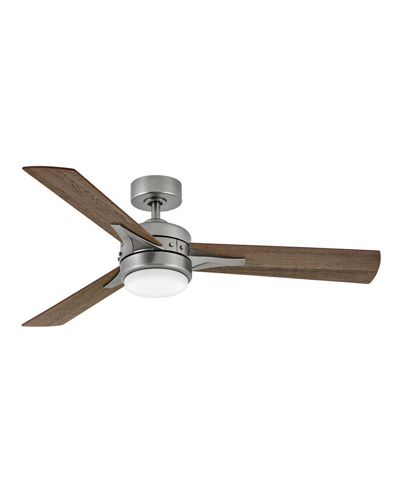 Ventus 52" Ceiling Fan with Light in Pewter / Driftwood/teak