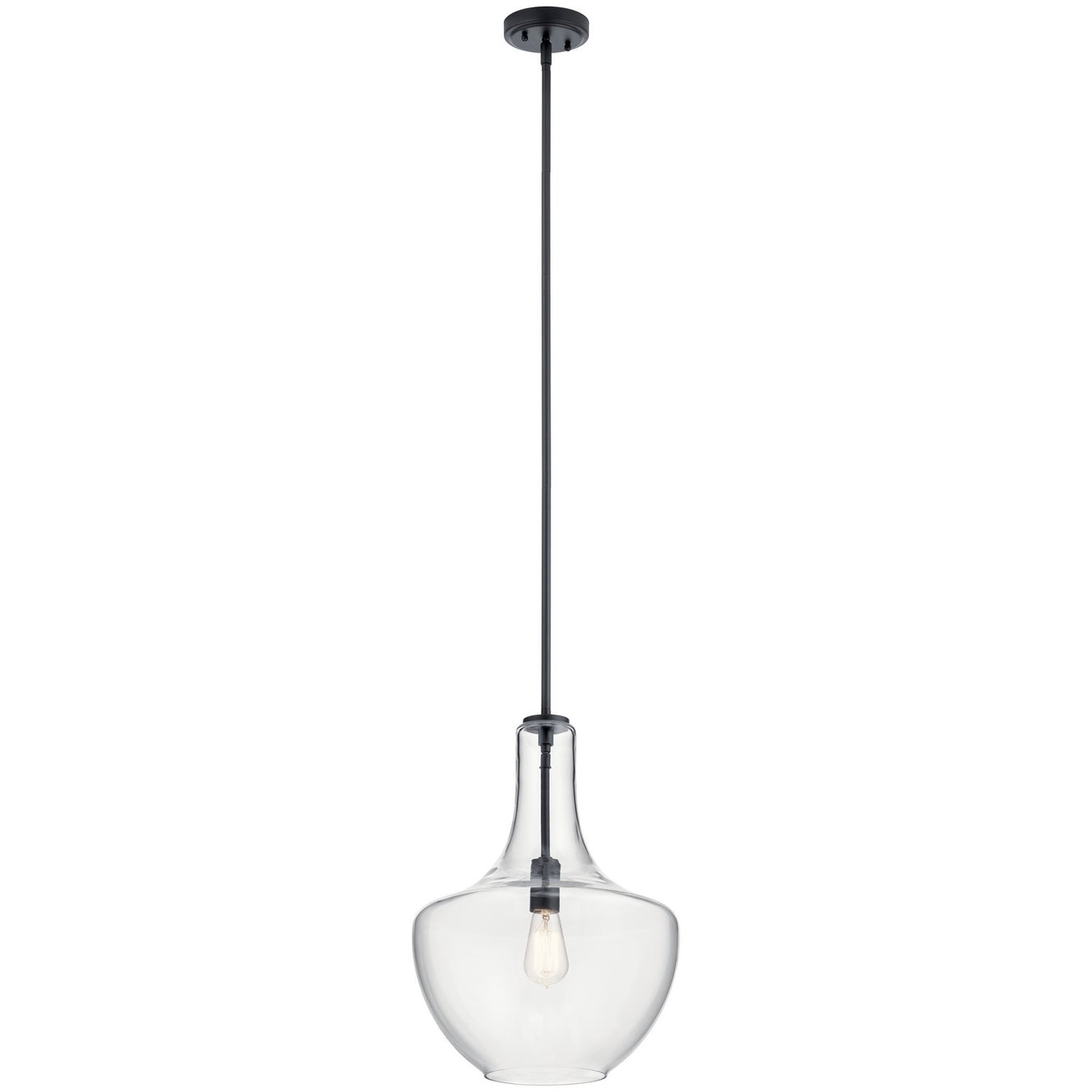 Everly 14" Pendant in Black