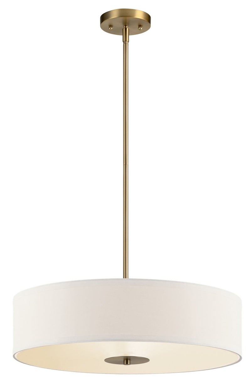3-Light 20" Convertible Drum Pendant in Classic Bronze