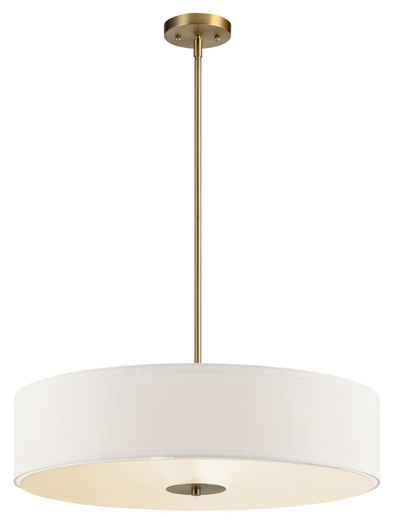 3-Light 24" Convertible Drum Pendant in Classic Bronze