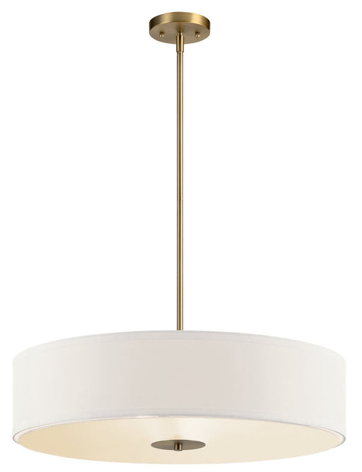 3-Light 24" Convertible Drum Pendant in Classic Bronze