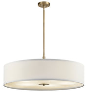 5-Light 30" Convertible Drum Pendant in Classic Bronze