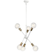 Armstrong 6-Light Chandelier in White