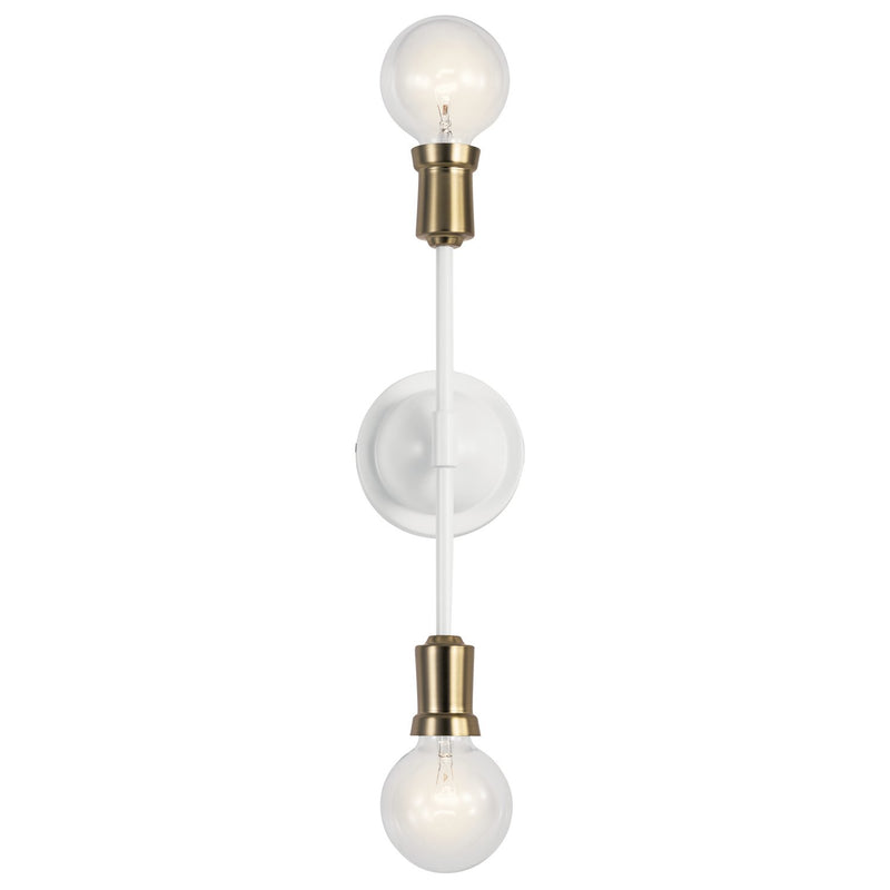 Armstrong 2-Light Wall Sconce in White