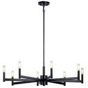 Erzo 8-Light Chandelier in Black