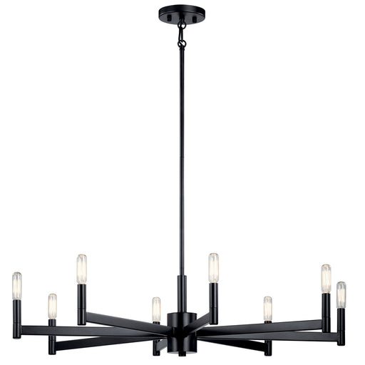 Erzo 8-Light Chandelier in Black