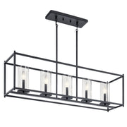 Crosby 5-Light Linear Chandelier in Black