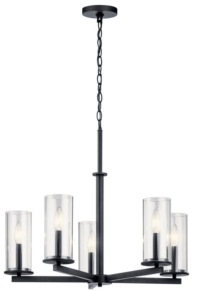 Crosby 5-Light Chandelier in Black