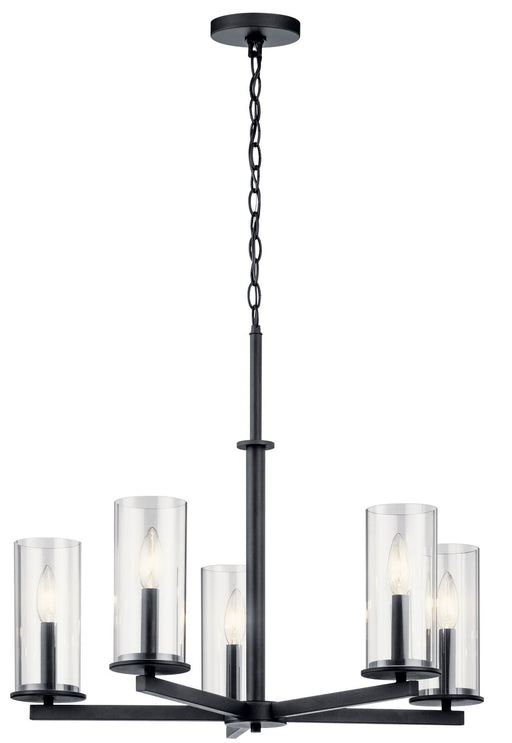 Crosby 5-Light Chandelier in Black