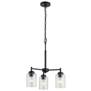 Winslow 3-Light Mini Chandelier in Black